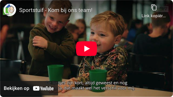 Werken bij Sportstuif video